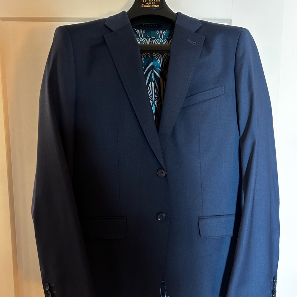 Like new Ted Baker Deep Blue Blazer 40R